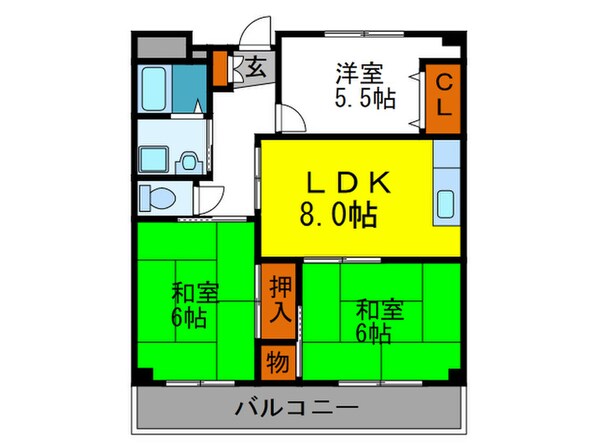 エミネンス千里の物件間取画像